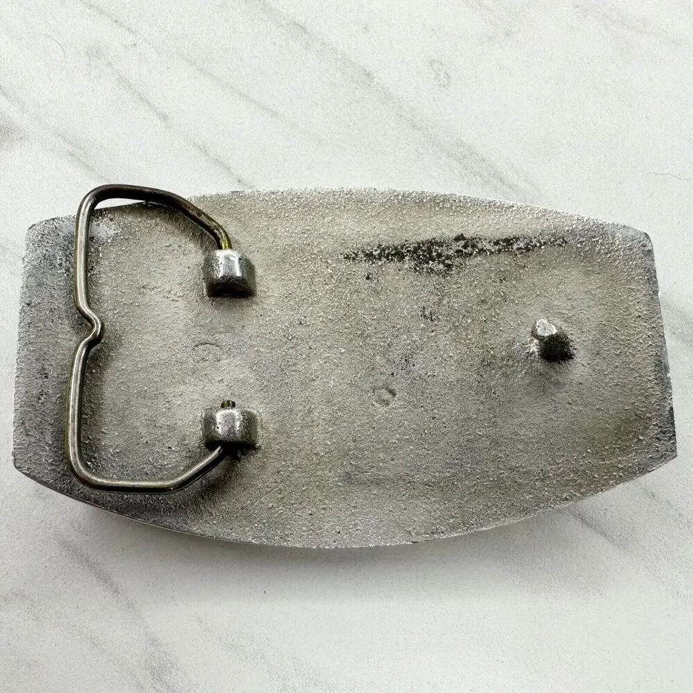 Vintage Tracker Marine Safety Award Belt Buckle 4